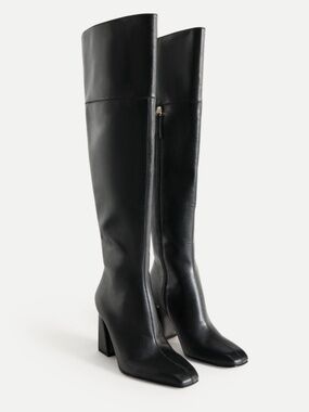ZARA - LEATHER HEELED XL BOOTS 50TH ANNIVERSARY